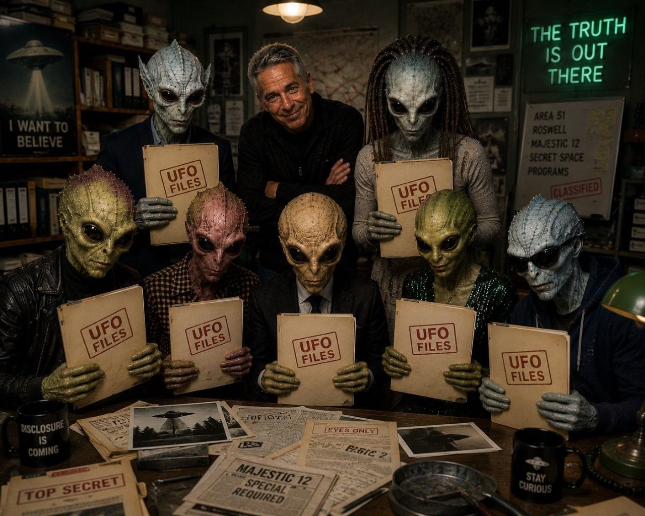Aliens in secret lab